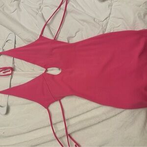 Vibrant Pink Strappy Dress